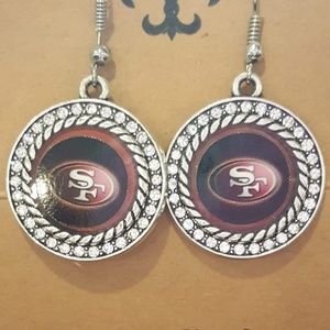 SAN FRANCISCO 49ERS EARRINGS